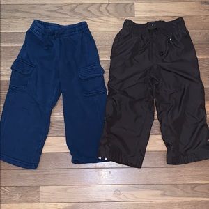 2T Sweatpants Brown and Navy